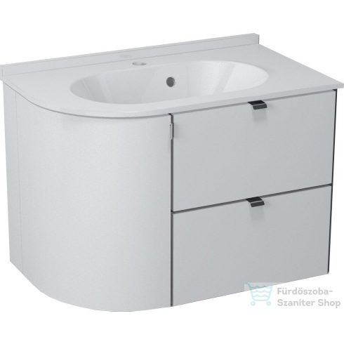 Sapho PULSE mosdótartó szekrény, jobbos, 75x52x45cm, fehér/antracit (PU076-3034)