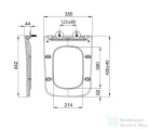 Sapho PORTO SLIM Soft Close WC-ülőke (PZS102)