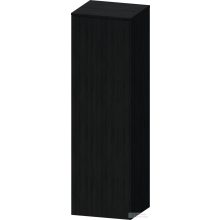   Duravit QATEGO 132x40x36 cm-es 1 ajtós félmagas szekrény fogantyú nélkül, balos, fekete tölgy QA1345L16160000
