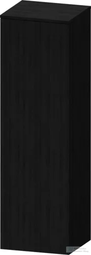 Duravit QATEGO 132x40x36 cm-es 1 ajtós félmagas szekrény fogantyú nélkül, balos, fekete tölgy QA1345L16160000
