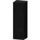 Duravit QATEGO 132x40x36 cm-es 1 ajtós félmagas szekrény fogantyú nélkül, balos, fekete tölgy QA1345L16160000
