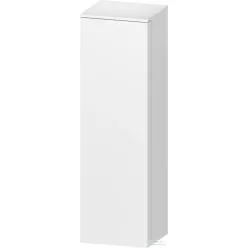   Duravit QATEGO 132x40x36 cm-es 1 ajtós félmagas szekrény fogantyú nélkül, balos, matt fehér QA1345L18180000