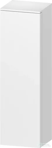 Duravit QATEGO 132x40x36 cm-es 1 ajtós félmagas szekrény fogantyú nélkül, balos, matt fehér QA1345L18180000