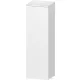 Duravit QATEGO 132x40x36 cm-es 1 ajtós félmagas szekrény fogantyú nélkül, balos, matt fehér QA1345L18180000