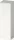 Duravit QATEGO 132x40x36 cm-es 1 ajtós félmagas szekrény fogantyú nélkül, balos, szupermatt fehér QA1345L84840000