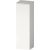 Duravit QATEGO 132x40x36 cm-es 1 ajtós félmagas szekrény fogantyú nélkül, balos, szupermatt fehér QA1345L84840000