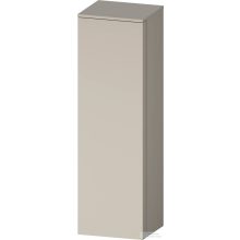   Duravit QATEGO 132x40x36 cm-es 1 ajtós félmagas szekrény fogantyú nélkül, balos, matt taupe QA1345L91910000