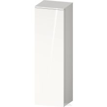   Duravit QATEGO 132x40x36 cm-es 1 ajtós félmagas szekrény fogantyú nélkül, jobbos, fényes fehér QA1345R22220000
