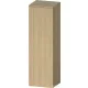 Duravit QATEGO 132x40x36 cm-es 1 ajtós félmagas szekrény fogantyú nélkül, jobbos, natúr tölgy QA1345R30300000