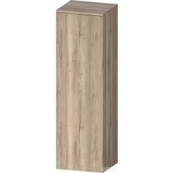   Duravit QATEGO 132x40x36 cm-es 1 ajtós félmagas szekrény fogantyú nélkül, jobbos, márványos tölgy QA1345R55550000