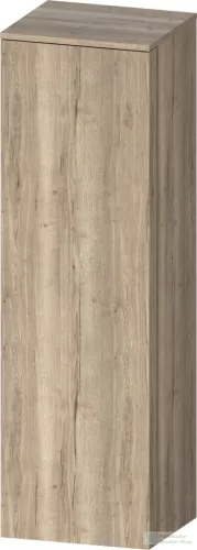 Duravit QATEGO 132x40x36 cm-es 1 ajtós félmagas szekrény fogantyú nélkül, jobbos, márványos tölgy QA1345R55550000