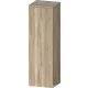 Duravit QATEGO 132x40x36 cm-es 1 ajtós félmagas szekrény fogantyú nélkül, jobbos, márványos tölgy QA1345R55550000