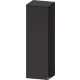 Duravit QATEGO 132x40x36 cm-es 1 ajtós félmagas szekrény fogantyú nélkül, jobbos, szupermatt grafit QA1345R80800000