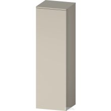   Duravit QATEGO 132x40x36 cm-es 1 ajtós félmagas szekrény fogantyú nélkül, jobbos, szupermatt taupe QA1345R83830000
