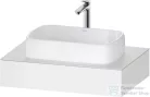 Duravit QATEGO 80x55 cm-es mosdópult, 1 mosdó kivágással, mosdó és csaptelep nélkül, matt fehér QA4800018180000
