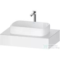   Duravit QATEGO 80x55 cm-es mosdópult, 1 mosdó kivágással, mosdó és csaptelep nélkül, matt fehér QA4800018180000