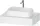 Duravit QATEGO 80x55 cm-es mosdópult, 1 mosdó kivágással, mosdó és csaptelep nélkül, matt fehér QA4800018180000