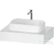 Duravit QATEGO 80x55 cm-es mosdópult, 1 mosdó kivágással, mosdó és csaptelep nélkül, matt fehér QA4800018180000