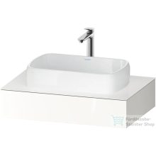   Duravit QATEGA 80x55 cm-es mosdópult, 1 mosdó kivágással, mosdó és csaptelep nélkül, fényes fehér QA4800022220000