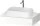 Duravit QATEGO 80x55 cm-es mosdópult, 1 mosdó kivágással, mosdó és csaptelep nélkül, fényes fehér QA4800022220000