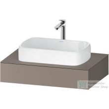   Duravit QATEGA 80x55 cm-es mosdópult, 1 mosdó kivágással, mosdó és csaptelep nélkül, matt bazalt QA4800043430000