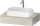 Duravit QATEGO 80x55 cm-es mosdópult, 1 mosdó kivágással, mosdó és csaptelep nélkül, szupermatt taupe QA4800083830000