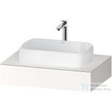   Duravit QATEGA 80x55 cm-es mosdópult, 1 mosdó kivágással, mosdó és csaptelep nélkül, szupermatt fehér QA4800084840000