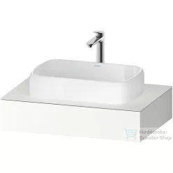   Duravit QATEGO 80x55 cm-es mosdópult, 1 mosdó kivágással, mosdó és csaptelep nélkül, szupermatt fehér QA4800084840000