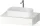 Duravit QATEGO 80x55 cm-es mosdópult, 1 mosdó kivágással, mosdó és csaptelep nélkül, szupermatt fehér QA4800084840000