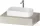 Duravit QATEGO 80x55 cm-es mosdópult, 1 mosdó kivágással, mosdó és csaptelep nélkül, matt taupe QA4800091910000