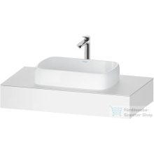   Duravit QATEGA 100x55 cm-es mosdópult, 1 mosdó kivágással, mosdó és csaptelep nélkül, matt fehér QA4801018180000