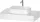 Duravit QATEGO 100x55 cm-es mosdópult, 1 mosdó kivágással, mosdó és csaptelep nélkül, matt fehér QA4801018180000