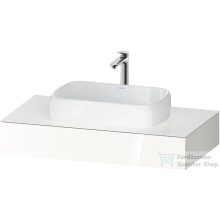   Duravit QATEGA 100x55 cm-es mosdópult, 1 mosdó kivágással, mosdó és csaptelep nélkül, fényes fehér QA4801022220000