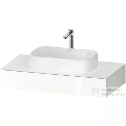   Duravit QATEGO 100x55 cm-es mosdópult, 1 mosdó kivágással, mosdó és csaptelep nélkül, fényes fehér QA4801022220000