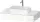 Duravit QATEGO 100x55 cm-es mosdópult, 1 mosdó kivágással, mosdó és csaptelep nélkül, fényes fehér QA4801022220000