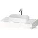 Duravit QATEGO 100x55 cm-es mosdópult, 1 mosdó kivágással, mosdó és csaptelep nélkül, fényes fehér QA4801022220000