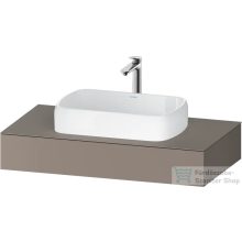   Duravit QATEGA 100x55 cm-es mosdópult, 1 mosdó kivágással, mosdó és csaptelep nélkül, matt bazalt QA4801043430000