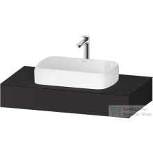   Duravit QATEGA 100x55 cm-es mosdópult, 1 mosdó kivágással, mosdó és csaptelep nélkül, Szupermatt grafit QA4801080800000
