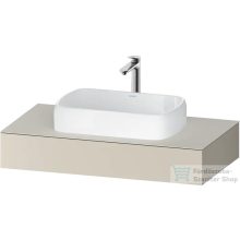   Duravit QATEGA 100x55 cm-es mosdópult, 1 mosdó kivágással, mosdó és csaptelep nélkül, Szupermatt taupe QA4801083830000