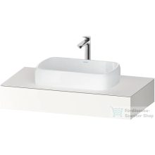   Duravit QATEGA 100x55 cm-es mosdópult, 1 mosdó kivágással, mosdó és csaptelep nélkül, Szupermatt fehér QA4801084840000