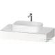 Duravit QATEGO 100x55 cm-es mosdópult, 1 mosdó kivágással, mosdó és csaptelep nélkül, Szupermatt fehér QA4801084840000