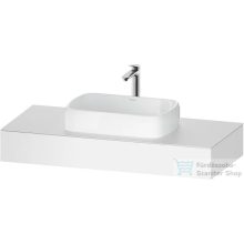   Duravit QATEGA 120x55 cm-es mosdópult, 1 mosdó kivágással, mosdó és csaptelep nélkül, matt fehér QA4802018180000