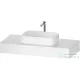 Duravit QATEGO 120x55 cm-es mosdópult, 1 mosdó kivágással, mosdó és csaptelep nélkül, matt fehér QA4802018180000