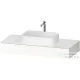 Duravit QATEGO 120x55 cm-es mosdópult, 1 mosdó kivágással, mosdó és csaptelep nélkül, fényes fehér QA4802022220000