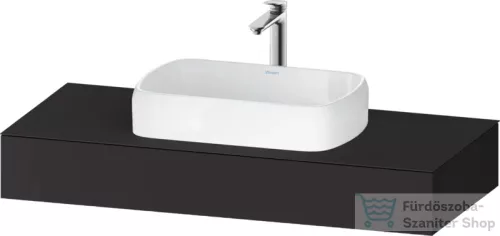 Duravit QATEGO 120x55 cm-es mosdópult, 1 mosdó kivágással, mosdó és csaptelep nélkül, szupermatt grafit QA4802080800000