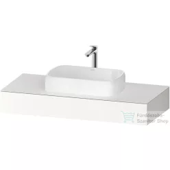   Duravit QATEGO 120x55 cm-es mosdópult, 1 mosdó kivágással, mosdó és csaptelep nélkül, szupermatt fehér QA4802084840000
