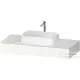 Duravit QATEGO 120x55 cm-es mosdópult, 1 mosdó kivágással, mosdó és csaptelep nélkül, szupermatt fehér QA4802084840000