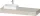 Duravit QATEGO 160x55 cm-es mosdópult, 1 bal oldali mosdó kivágással, mosdó és csaptelep nélkül, szupermatt taupe QA4806083830000