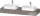 Duravit QATEGO 160x55 cm-es mosdópult, 2 db mosdó kivágással, mosdó és csaptelep nélkül, matt bazalt QA4808043430000