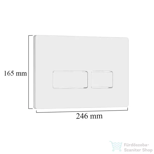 Leziter Roya 021 fehér WC nyomólap R-021W